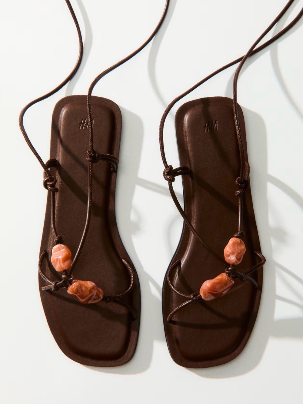 H&M Beaded Strappy Sandal
